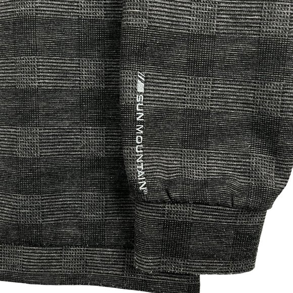 Sun Mountain Thermal Wear Men's M 1/4 Zip Mock Neck Golf Pullover Charcoal Gray - Picture 7 of 11